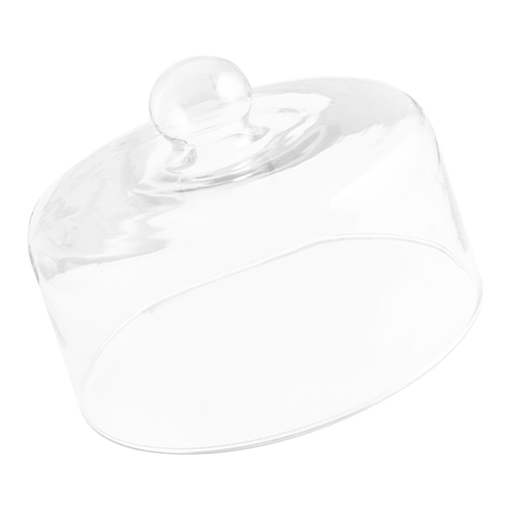 Plastic Dome Clear - 21cm Klare Glas-Kuchenhaube für Dessert-Präsentation Servierplatte