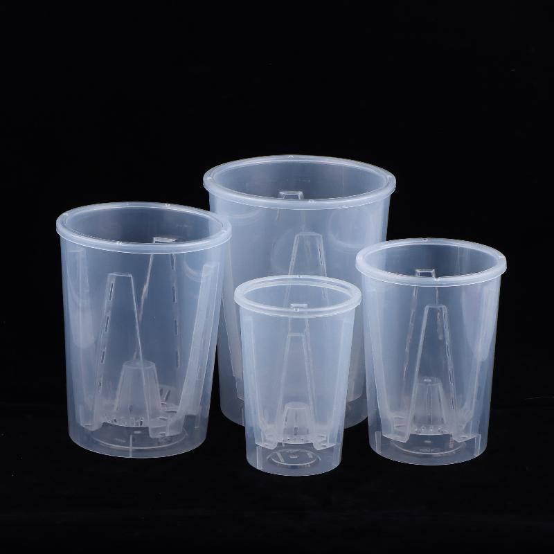 Self Watering Insert - Doppelschichtiger Automatischer Bewässerungs-Blumentopf Transparenter Kunststoff-Pflanzgefäß mit