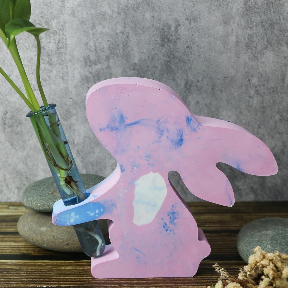 Propagation Station Vase - 1 Stück Hasen-Blumenvasenform Oster-DIY-Harzguss-Set mit 3