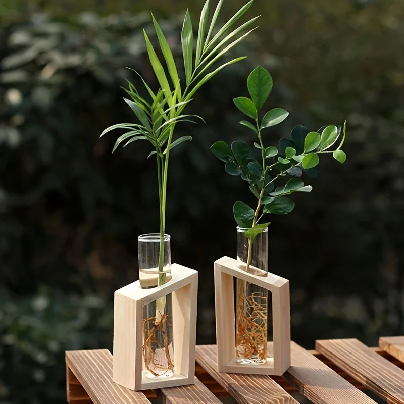 Propagation Station Vase - Reagenzglas-Glasvase, Pflanzenvermehrungsstation, Hydrokultur-Vasen für Pflanzen mit