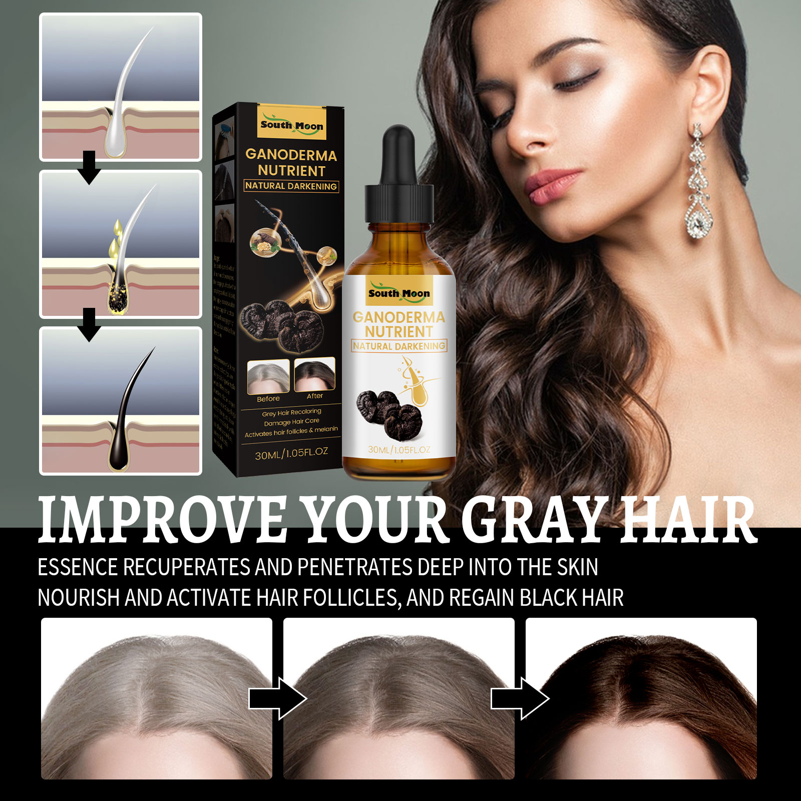 Schwarze Ganoderma Lucidum Haa – Root Stimulator Liquid Bewertung und Preis