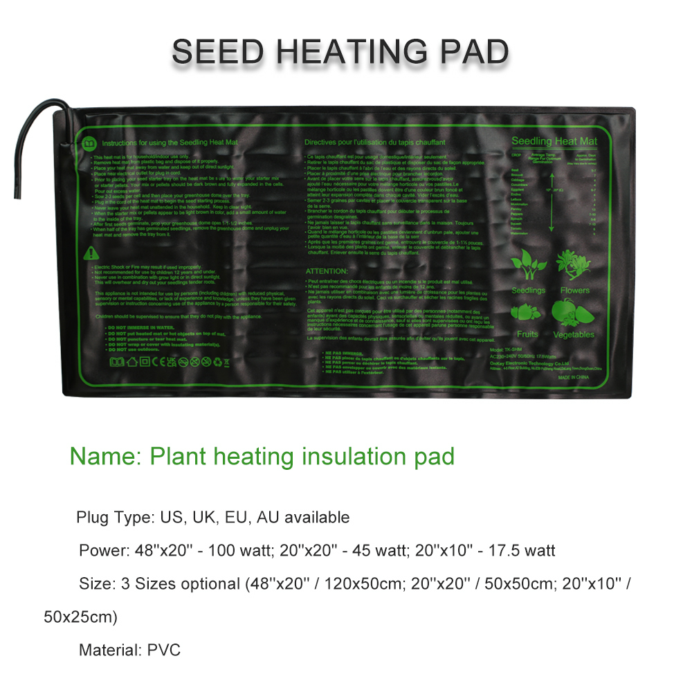 Sämling Heizung Pad 3 Größen W – Heat Mat Seedling Bewertung und Preis