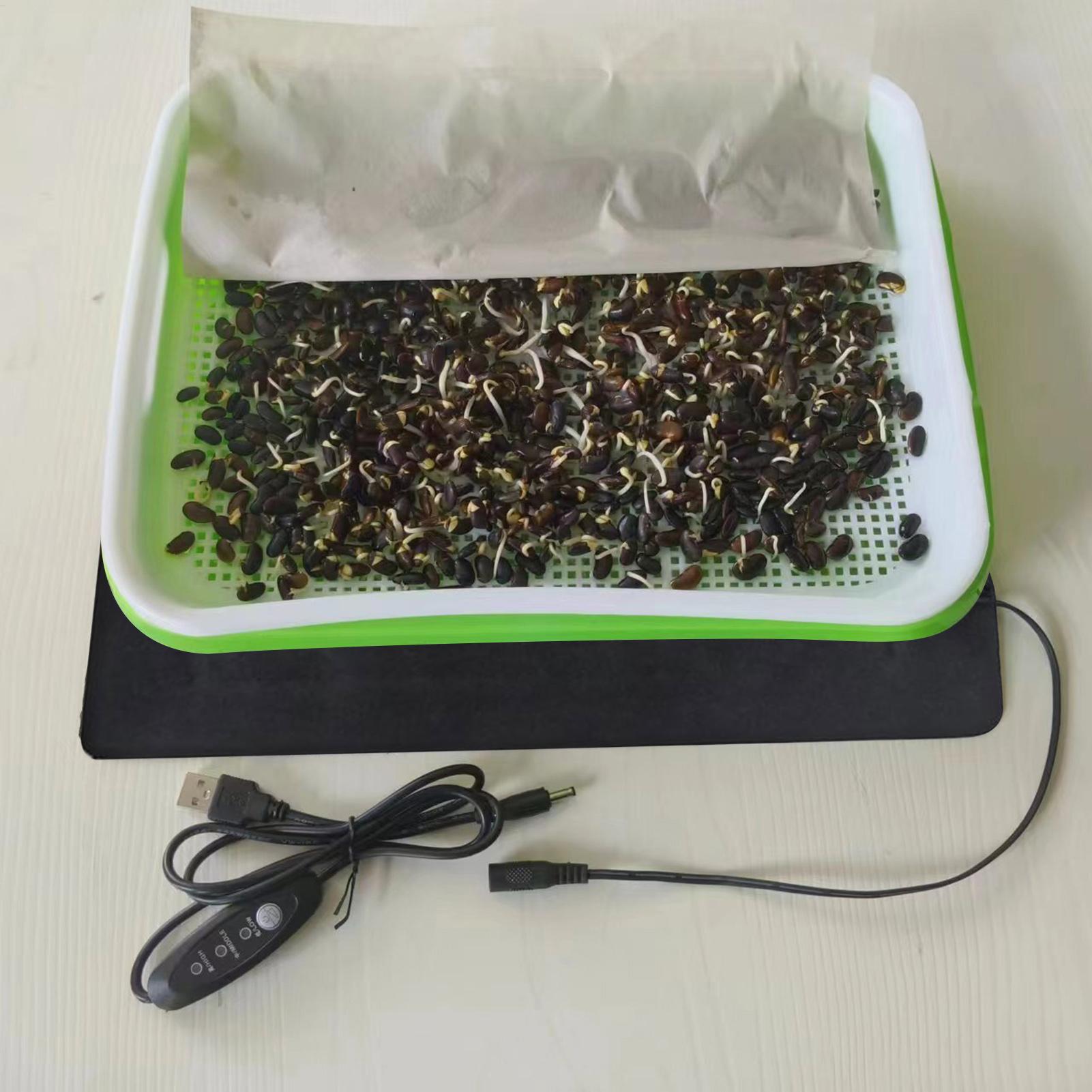 Pflanzenwärmematte 5V 2A 8.5W  – Heat Mat Seedling Bewertung und Preis