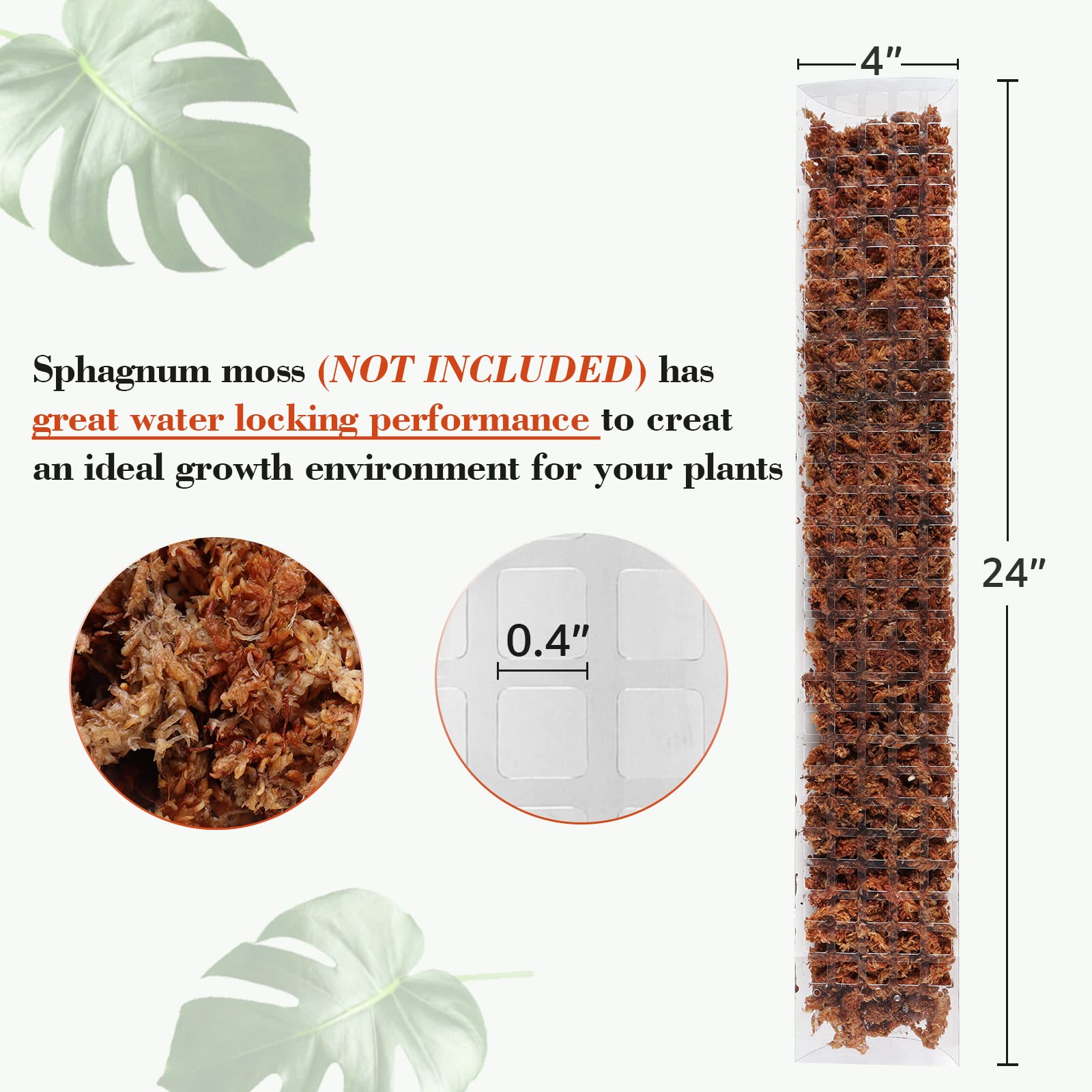 2/4/6Pcs Moos Pole Kunststoff  – Sphagnum Moss Dry Bewertung und Preis